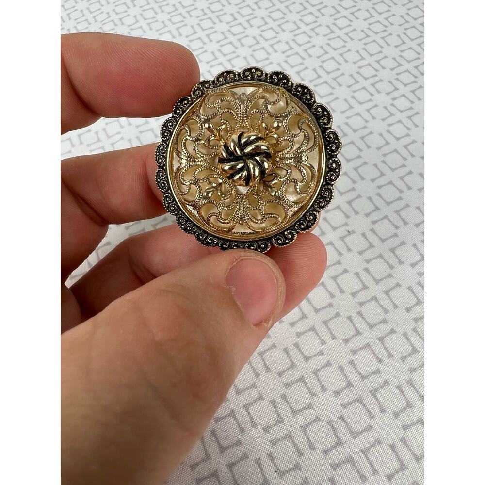 Vintage West Germany 1949-1990 Floral Brooch - Picture 4 of 4